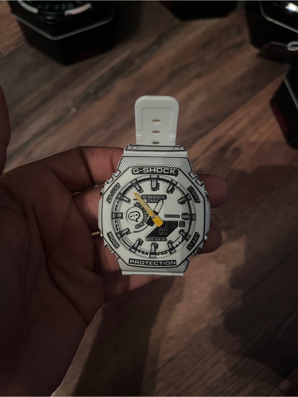 G-Shock White and Black Analog-Digital Sport Watch
